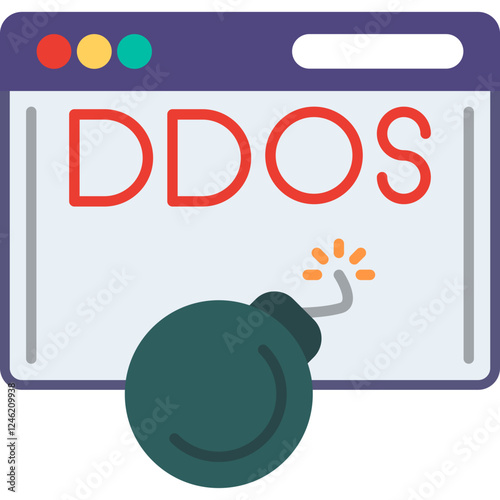 Ddos Attack Vector Icon