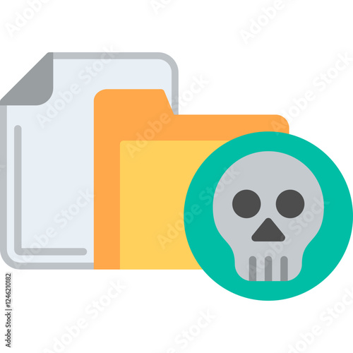 Infected File Vector Icon