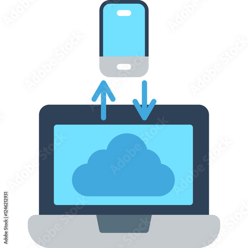Data Transfer Vector Icon