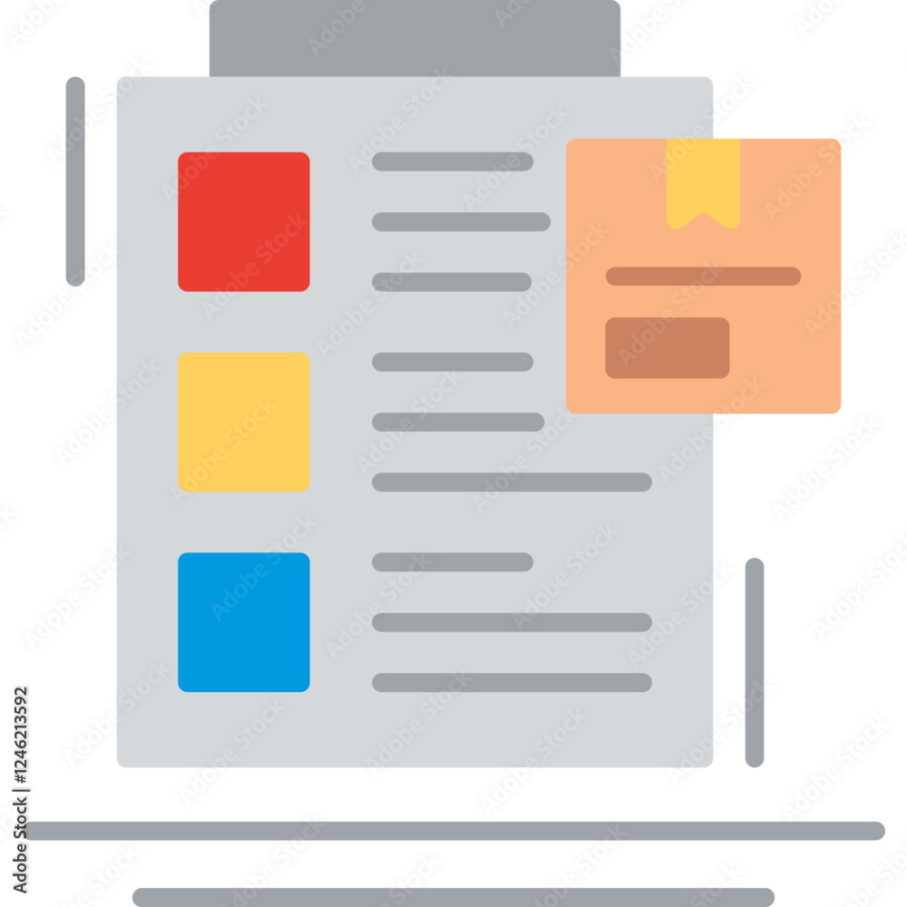Order List Vector Icon Order List Vector Icon