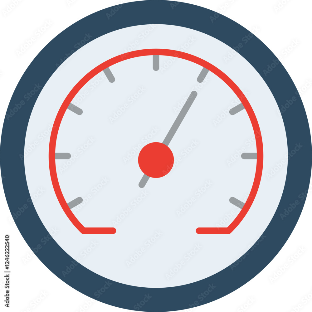 Speedometer Vector Icon Speedometer Vector Icon