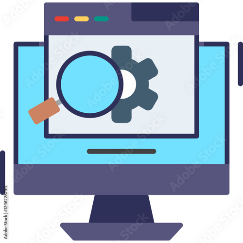 Search Engine Vector Icon