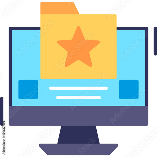 Favourite Folder Vector Icon