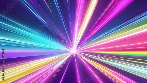 Mesmerizing Explosion of Neon Colors Vibrant Abstract Background in 4K, Neon Color Burst  Stunning Abstract Explosion for Creative Backgrounds
