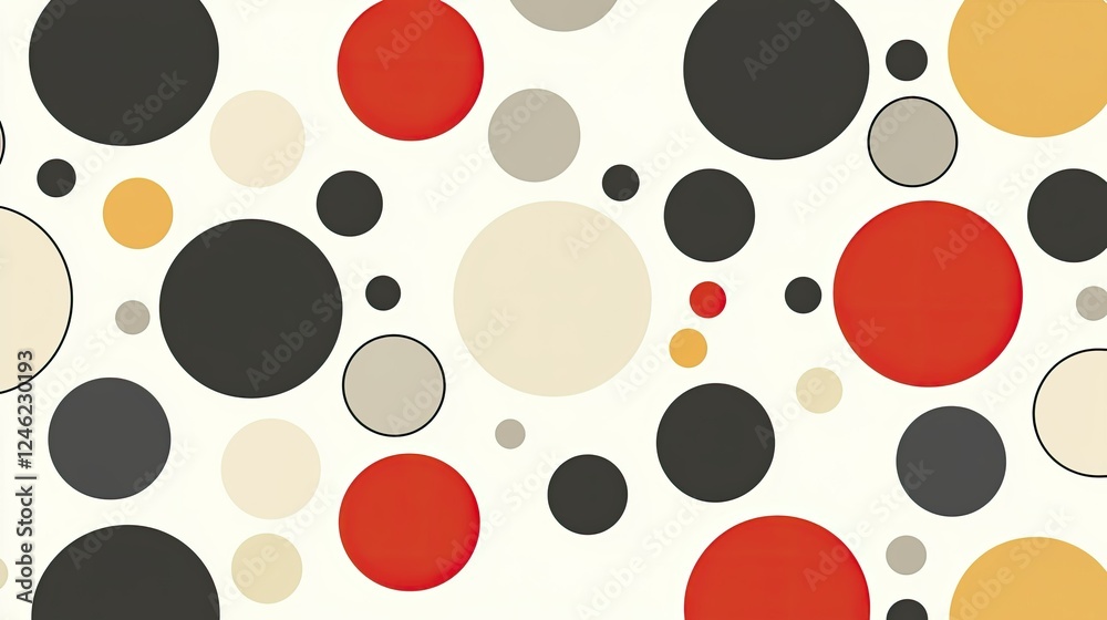 Abstract Colorful Circles Pattern Design Background Abstract Colorful Circles Pattern Design Background