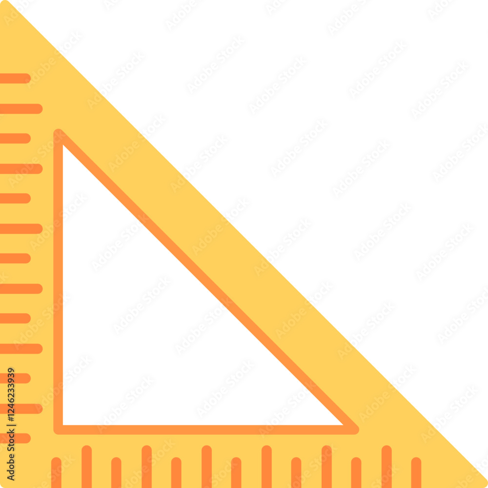 Set Square Vector Icon Set Square Vector Icon