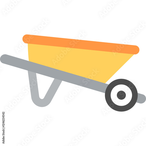 Wheelbarrow Vector Icon