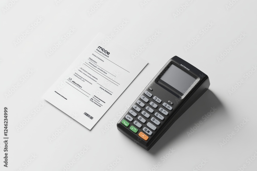 Modern Point of Sale Device for Business Transactions Modern Point of Sale Device for Business Transactions