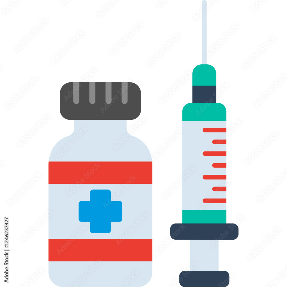 Vaccine Vector Icon Vaccine Vector Icon