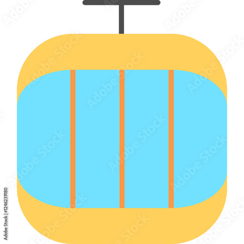 Cable Car Vector Icon