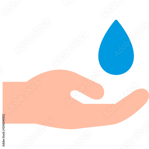 Hands Airdrop Vector Icon photo