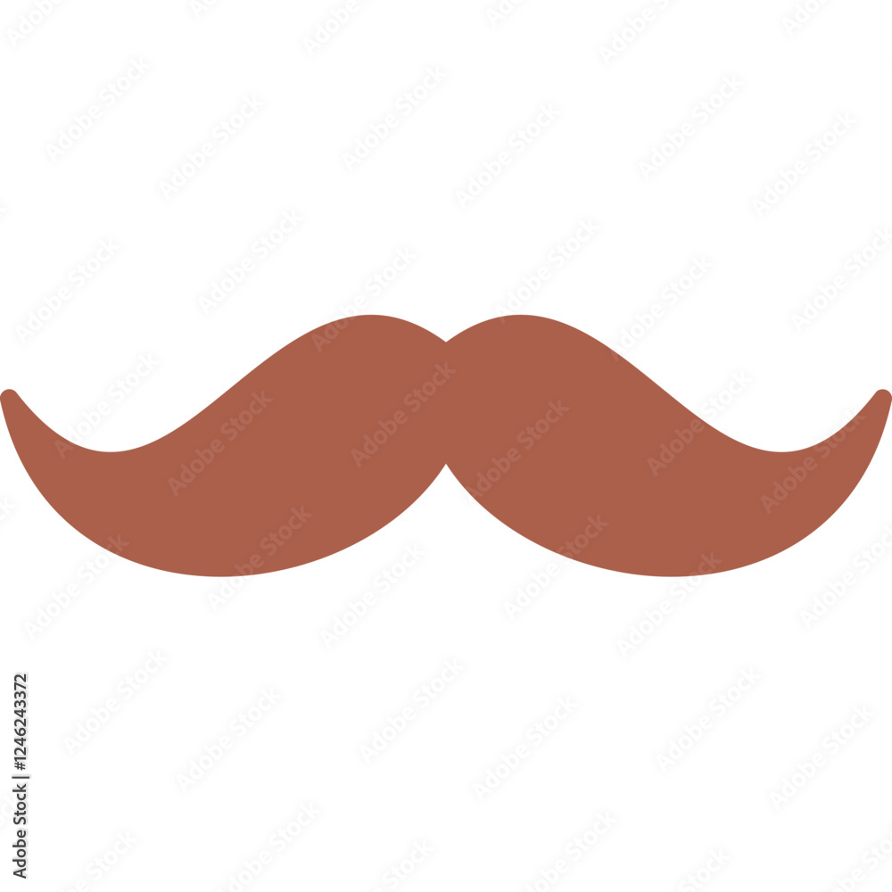Obraz premium Moustache Vector Icon