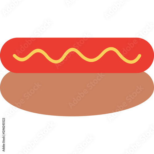 Hot Dog Vector Icon