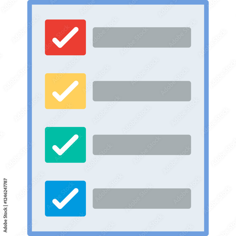 Filling Ballot Paper Vector Icon Filling Ballot Paper Vector Icon