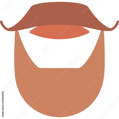 Beard and Moustache Vector Icon