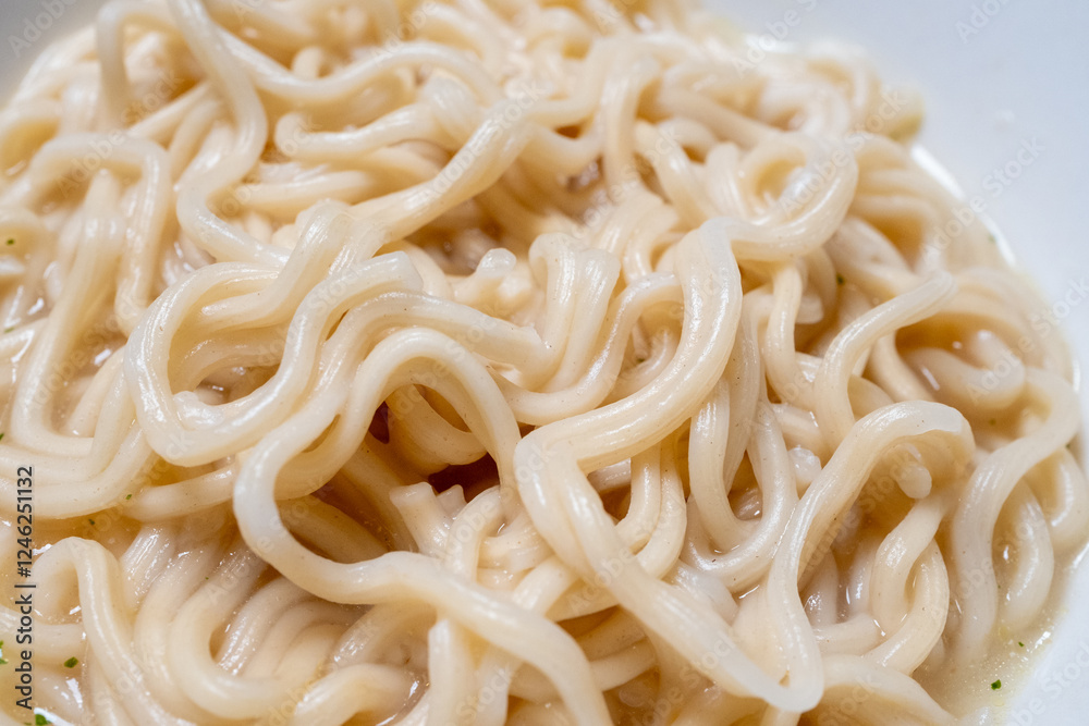 instant noodle ramen on rotating background in macro shot instant noodle ramen on rotating background in macro shot