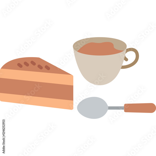 Coffee Served Vector Icon