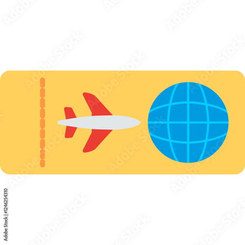 Plane Tickets Vector Icon