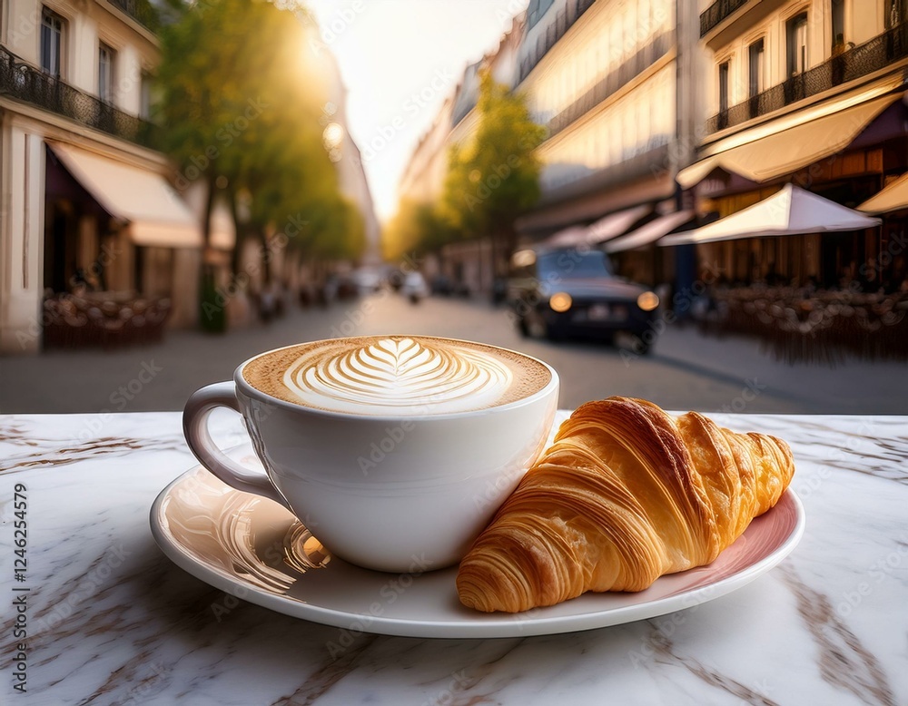 Coffee and Croissant