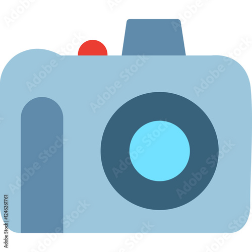 Unique DSLR Camera Vector Icon