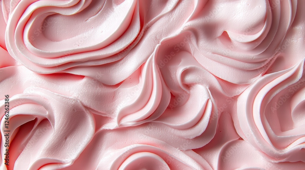 Fluffy pink cotton candy texture with soft swirls and shadows Fluffy pink cotton candy texture with soft swirls and shadows