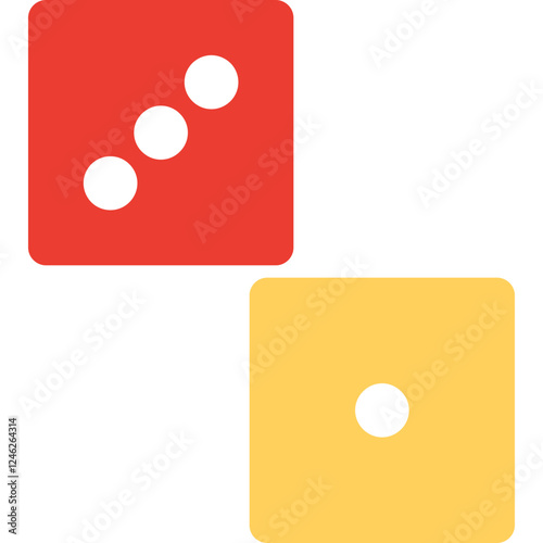 Unique Dice Vector Icon