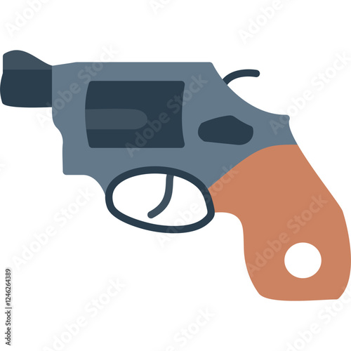 Unique Revolver Vector Icon