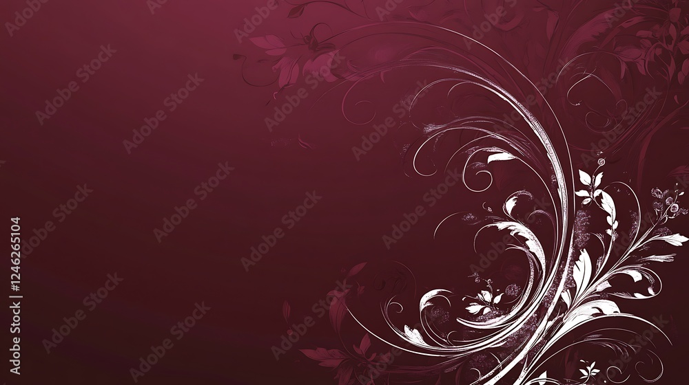 Burgundy floral design, website background Burgundy floral design, website background