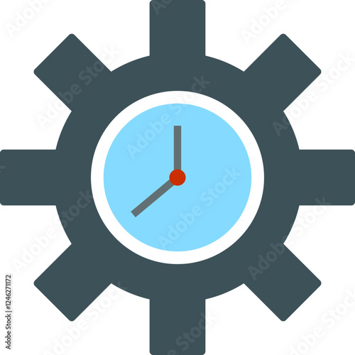 Unique Time Optimization Vector Icon