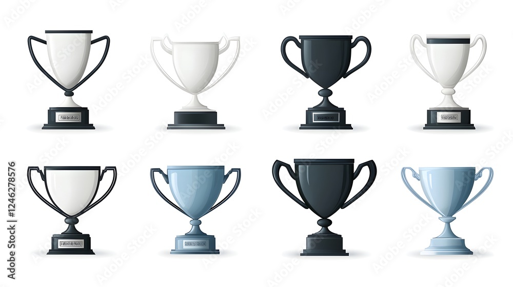 Professionally Designed Blue Toned Icon Collection Focusing on Success Competition and Motivation Themes Includes Trophy Award and Achievement Symbols Professionally Designed Blue Toned Icon Collection Focusing on Success Competition and Motivation Themes Includes Trophy Award and Achievement Symbols