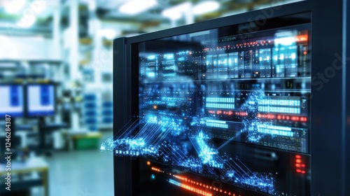 Wallpaper Mural Server Room Data Center Network Technology Torontodigital.ca