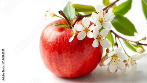 apple with flowers