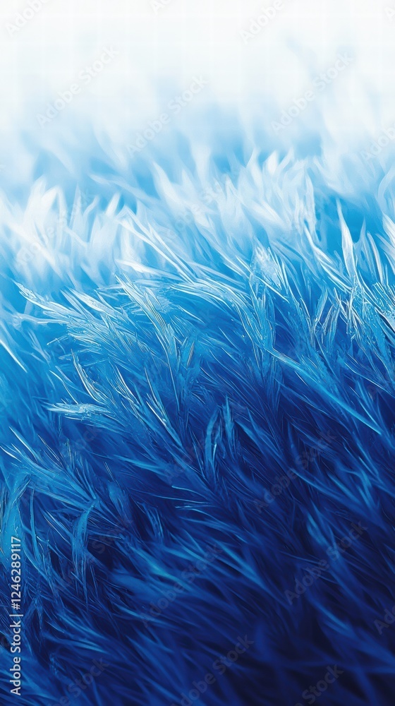Obraz premium Frosted grass a glimpse of ice crystals in soft morning light