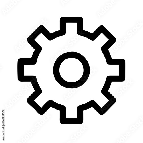 Gear icon representing settings and mechanical adjustments for technology