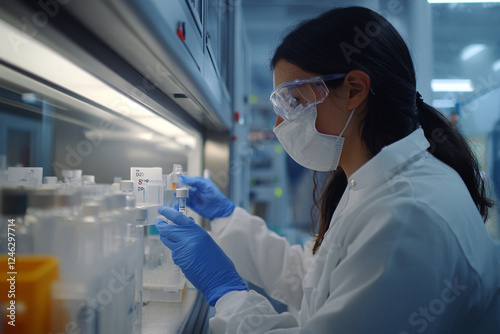 Vaccine development in the laboratory photo