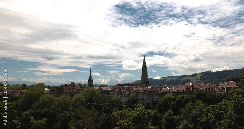 Panorama Of The Historical Center Of Bern, Switzerland Panorama Of The Historical Center Of Bern, Switzerland