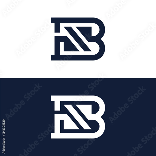 Stock logo letters BN or NB.