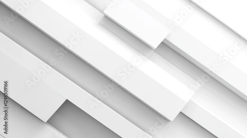 Abstract Geometric Design in White