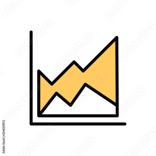 Chart vector icon