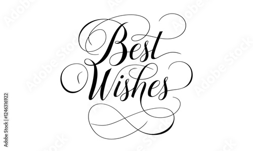 Best Wishes Congratulate Appreciation quotes Calligraphy & Vintage Typography Stylish Script Lettering