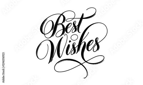 Best Wishes Congratulate Appreciation quotes Calligraphy & Vintage Typography Stylish Script Lettering