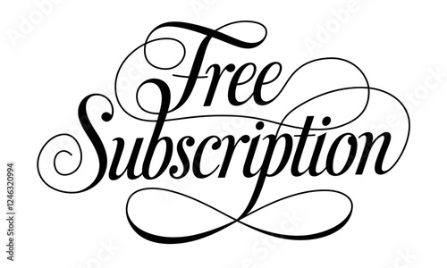 Free Subscription Calligraphy & Vintage Typography |Stylish Script, Handwritten Lettering Design