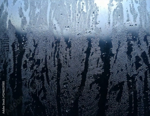 Condensation, fog, glass, surface, grey, moisture, droplets, water, condensation process, atmosphere, cooling, humid air, foggy conditions, surface interaction, temperature difference, dew point, air  photo