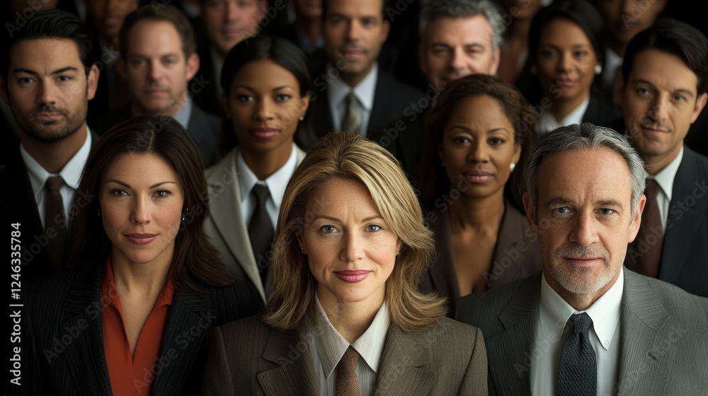 Diverse group of business professionals. Diverse group of business professionals.