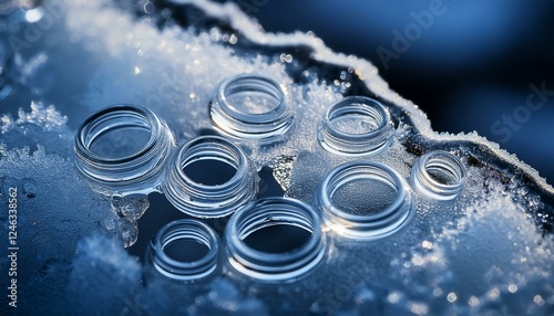 ice rings abstract macro photography photo