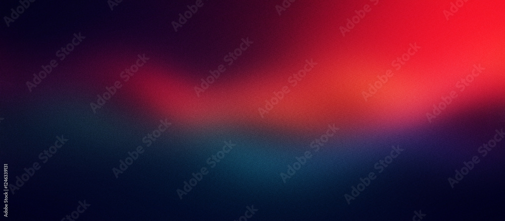Abstract design with a dark blue, orange, and red grainy texture, featuring a vibrant color wave shape against a black, noisy backdrop. Dynamic composition is perfect for a wide banner Abstract design with a dark blue, orange, and red grainy texture, featuring a vibrant color wave shape against a black, noisy backdrop. Dynamic composition is perfect for a wide banner