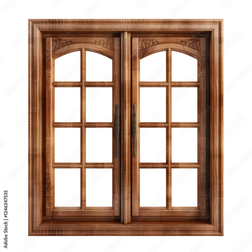 old wooden window frame isolated on transparent background Remove png, Clipping Path, pen tool old wooden window frame isolated on transparent background Remove png, Clipping Path, pen tool