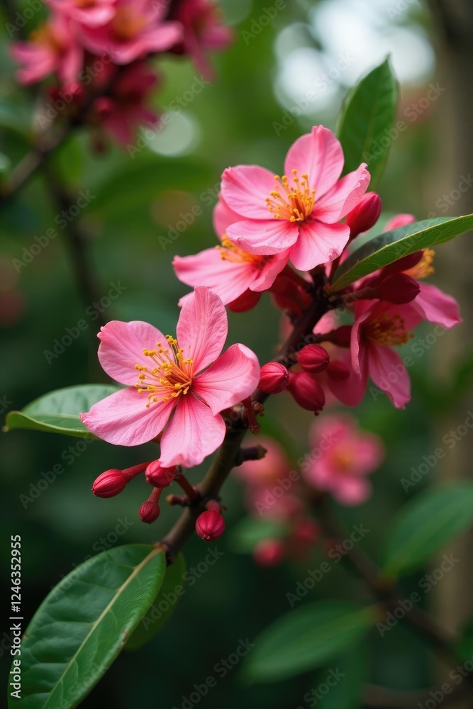 Moraceae Ficus ulmifolia flowers on tree branches, tree, plant, nature Moraceae Ficus ulmifolia flowers on tree branches, tree, plant, nature