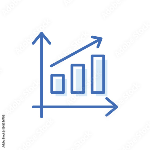 Chart vector icon