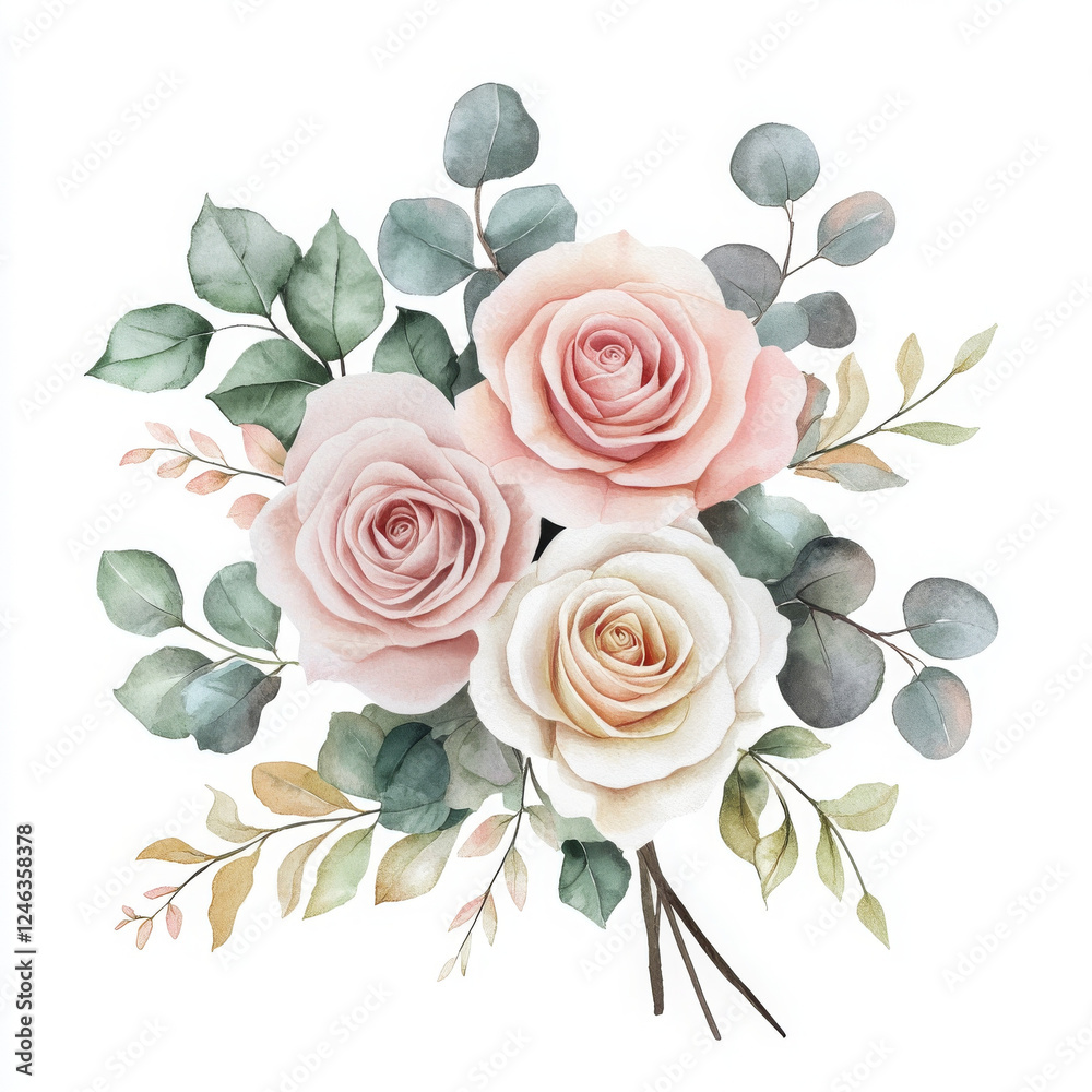 Elegant realistic boho roses breathe romance into atmosphere Elegant realistic boho roses breathe romance into atmosphere
